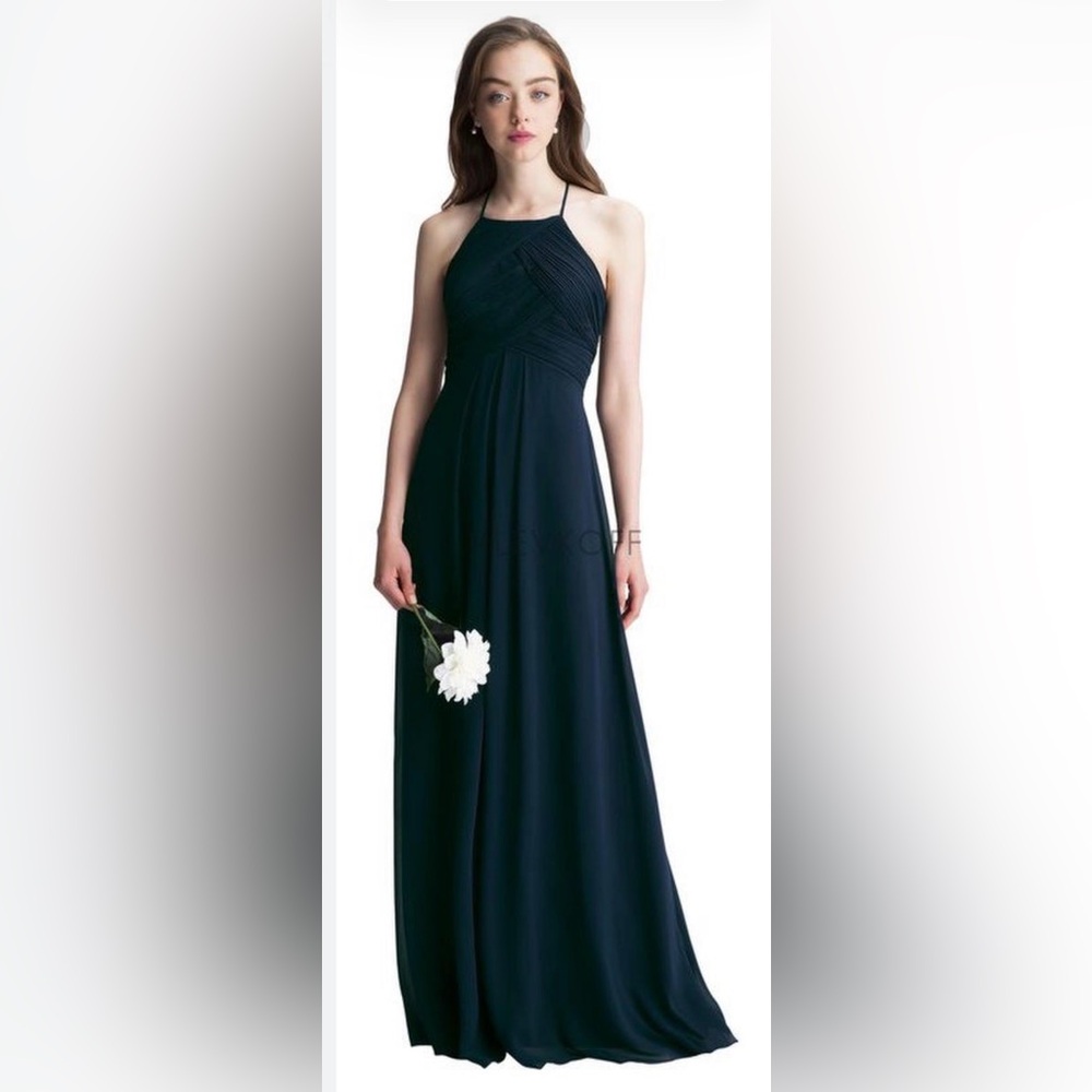 Bill Levkoff Midnight Blue Maxi Dress - Picture 5 of 5